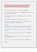 CSLB Concrete c8 Test 1&comma;2&comma;3&comma;4EXAM BUNDLE &vert;QUESTIONS AND ANSWERS GRADED A&plus;&lpar;Best for exam practice&rpar;