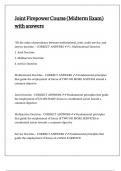 Joint Firepower Course &lpar;Midterm Exam&rpar; with answers