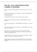 PSG 101 - Test 1 QUESTIONS WITH CORRECT ANSWERS&period;