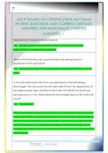 ASCP BOARD OF CERTIFICATION MLT EXAM  REVIEW QUESTIONS AND CORRECT DETAILED  ANSWERS WITH RATIONALES &lpar;VERIFIED  ANSWERS&rpar; 