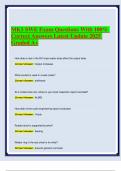 MK1 SWE Exam Questions With 100&percnt; Correct Answers Latest Update 2025 Graded A&plus;&period;