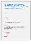 TCFP DRIVER&sol; OPERATOR EXAM &vert;&vert; 2025  LATELY UPDATED QUESTIONS AND 100&percnt;  CORRECT ANSWERS&vert;&vert; NEWEST VERSION WITH  VERIFIED SOLUTIONS GRADED A&plus; 