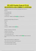 MT AMT Practice Exam ACTUAL  QUESTIONS AND CORRECT ANSWERS 
