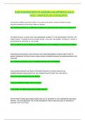 D439 FOUNDATIONS OF NURSING OA APPROVAL Q & A WITH COMPLETE SOLUTIONS&lpar;2025&rpar;