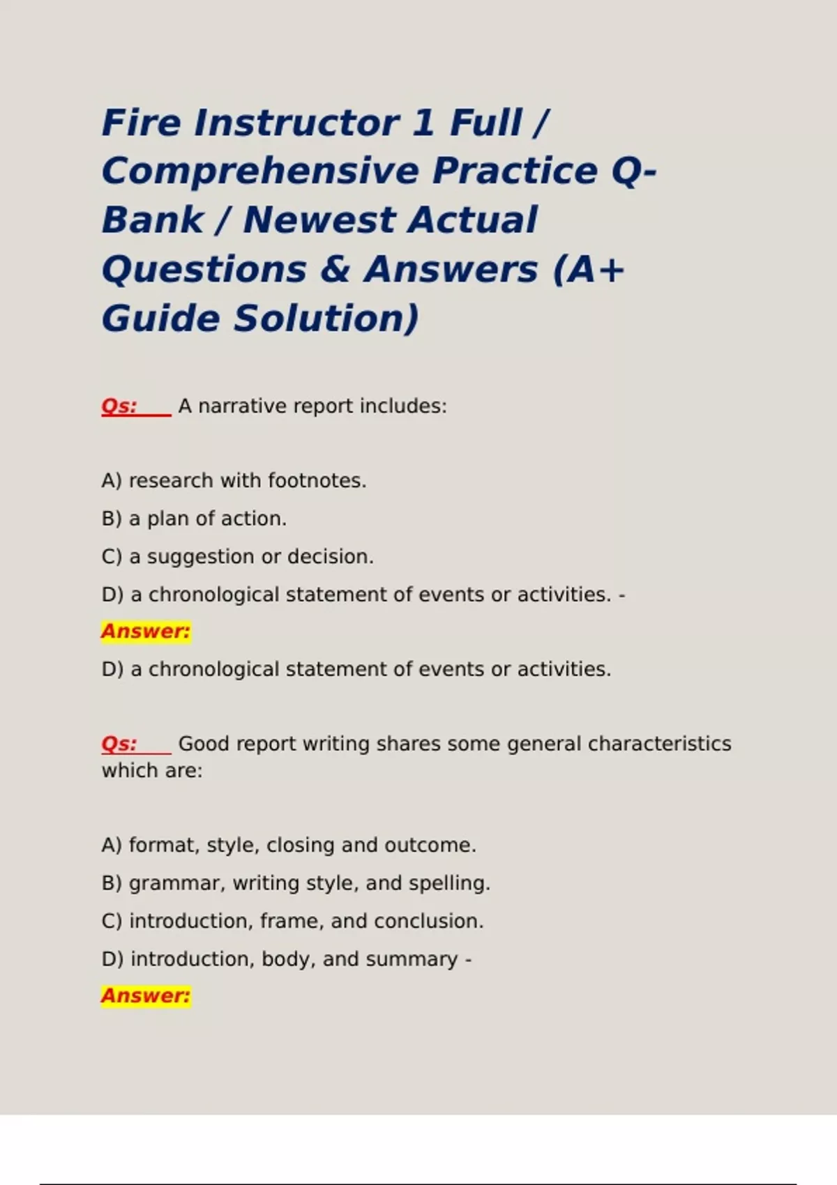 NTR 1010 Exam 1 / Comprehensive Study Guide Complete Questions and ...