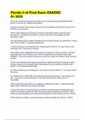 Florida 2-15 Final Exam &ndash; Graded A&plus; 2025 &ndash; Comprehensive Question Set with Verified Answers