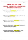 PLTW&colon; HBS EOC EXAM  REVIEW 2025 BRAND NEW ACTUAL  EXAM WITH ANSWERS&period; 