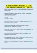WHMIS Training UPDATED ACTUAL   Exam Questions and CORRECT Answers 