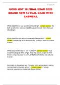 UCSD MGT 18 FINAL EXAM 2025  BRAND NEW ACTUAL EXAM WITH  ANSWERS&period;
