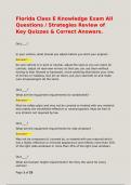 Florida Class E Knowledge Exam All Questions &sol; Strategies Review of Key Quizzes & Correct Answers&period;