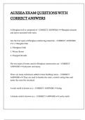AUXSEA EXAM QUESTIONS WITH CORRECT ANSWERS