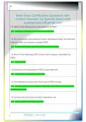 Brain Story Certification Questions with   Correct Answers  for Specific Exam Mail  supergrades12&commat;gmail&period;com 