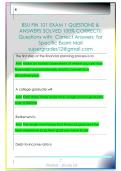 BSU FIN 101 EXAM 1 QUESTIONS &  ANSWERS SOLVED 100&percnt; CORRECT&excl;&excl;  Questions with  Correct Answers  for  Specific Exam Mail  supergrades12&commat;gmail&period;com 