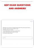 QSP EXAM QUESTIONS AND ANSWERS