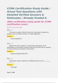 CCMA Certification Study Guide &sol; Actual Test Questions with Detailed Verified Answers & Rationales &sol; Already Graded A&period; &lpar;NHA certification study guide for CCMA certification exam&rpar; Terms in this set &lpar;160&rpar;