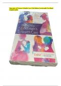 Maternity & Women&rsquo;s Health Care 12th Edition Lowdermilk Test Bank  complete guide