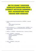 NM 701 EXAM 7 2025&sol;2026  COMPLETE QUESTIONS WITH  CORRECT DETAILED ANSWERS &vert;&vert;  100&percnt; GUARANTEED PASS  <BRAND NEW VERSION> 