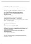Parasitology Final  exam questions and answers fully solved