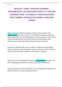 MODULE 1 EXAM - PORTAGE LEARNING - MICROBIOLOGY&comma; &lpar;16 QUESTIONS&rpar;&comma; BIOD 171&comma; PORTAGE LEARNING&comma; BIOD 171 MODULE 1 EXAM QUESTIONS WITH CORRECT DETAILED SOLUTIONS &vert; EXCELLENT SCORES