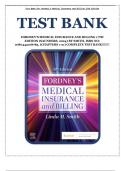 Test Bank for Fordney&rsquo;s Medical Insurance and Billing 17th Edition &lpar;Saunders&comma; 2024&rpar; by Smith&comma; Isbn no&semi; 9780443108785&comma; &lpar;Chapters 1-21&rpar; COMPLETE TEST BANK&excl;&excl;&excl;&excl;&excl;&excl;&excl;