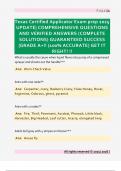 Texas Certified Applicator Exam prep 2025  UPDATE&vert; COMPREHENSIVE QUESTIONS  AND VERIFIED ANSWERS &lpar;COMPLETE  SOLUTIONS&rpar; GUARANTEED SUCCESS  &vert;GRADE A&plus;&excl;&excl; &lpar;100&percnt; ACCURATE&rpar; GET IT  RIGHT&excl; &excl;&excl;