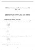 ATI TEAS 7 Mathematics Practice Questions &ndash; 80 Exam-Level Questions with Full Solutions &lpar;2025 Edition&rpar;