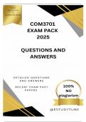 COM3701 EXAM PACK 2025 - DETAILED QUESTIONS AND ANSWERS