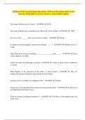 Edelman SPI Exam Revision Questions&period; All Exam Questions and Correct Answers With 100&percnt; Correct Answers &vert; Latest 2025 Update&period;
