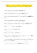 EDELMAN SPI PHYSICS EXAM REVIEW&period; All Exam Questions and Correct Answers With 100&percnt; Correct Answers &vert; Latest 2025 Update&period;