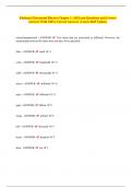 Edelman Ultrasound Physics Chapter 1&period; All Exam Questions and Correct Answers With 100&percnt; Correct Answers &vert; Latest 2025 Update&period;