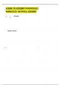 3Ps Assessment- Pathophysiology&comma; Pharmacology&comma; and Physical Assessment Exam &lpar;elaborations&rpar; Questions with correct marking scheme