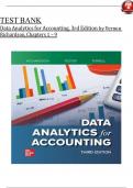 Test Bank - Data Analytics for Accounting&comma; 3rd Edition By Vernon Richardson