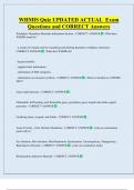 WHMIS Quiz UPDATED ACTUAL  Exam  Questions and CORRECT Answers 