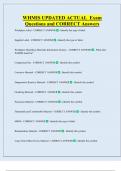 WHMIS UPDATED ACTUAL  Exam  Questions and CORRECT Answers 