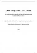 CARN Study Guide &ndash; 2025&sol;2026 Edition &ndash; Certified Addiction Registered Nurse Exam Preparation Material