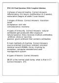 PNE 161 Final Questions With Complete Solutions