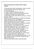 NURS 432 Renal Review Questions With Complete Solutions