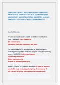 CHILD CARE FACILITY RULES AND REGULATIONS &lpar;RNRF&rpar;  PREP &sol;ACTUAL COMPLETE ALL REAL EXAM QUESTIONS  AND CORRECT ANSWERS &lpar;VERIFIED ANSWERS&rpar; &vert; ALREADY GRADED A&plus; &vert; 2025&sol;2026 LATEST &vert; JUST RELEASED &excl;&excl;&excl;
