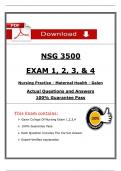 NSG 3500 &lpar;Exams 1 &ndash; 4&rpar; &vert; Maternal Health &lpar;2026&rpar; &vert; Galen College of Nursing
