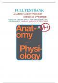 Test Bank For Anatomy and Physiology, 2nd Edition, by OpenStax Chapters 1 - 27 LATEST UPDATE