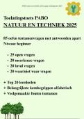 PABO oefen toelatingstoets NATUUR EN TECHNIEK 2025 BEGINNERS&excl; - Nieuwe oefenvragen met antwoorden &plus; kernbegrippen &plus; leerdoelen &plus; veelgemaakte fouten