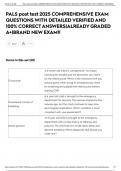 PALS post test 2025 COMPREHENSIVE EXAM QUESTIONS WITH DETAILED VERIFIED AND 100&percnt; CORRECT ANSWERS&vert;ALREADY GRADED A&plus;&vert;BRAND NEW EXAM&excl;&excl;
