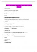 NUTR 331 Study Questions with 100&percnt; Correct Answers