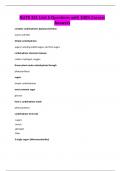 NUTR 331 Unit 5 Questions with 100&percnt; Correct Answers