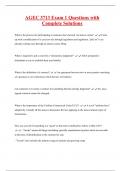 AGEC 3713 Exam 1 Questions with  Complete Solutions