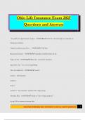 Life and Health Insurance - Ohio Bundled Exams 2025 &lpar;Questions and Answers &rpar;