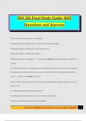 DH 226 Final Study Guide 2025 Questions and Answers