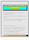 HS 300 Exam Review Questions with Correct Answers