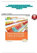 TEST BANK FOR PHARMACOLOGY CLEAR AND SIMPLE&colon;  A GUIDE TO DRUG CLASSIFICATIONS AND DOSAGE CALCULATIONS&comma;  4TH EDITION BY CYNTHIA J&period; WATKINS  CHAPTERS 1 - 21 