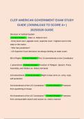 CLEP AMERICAN GOVERNMENT EXAM STUDY GUIDE &vert; DOWNLOAD TO SCORE A&plus; &vert; 2025&sol;2026 GUIDE